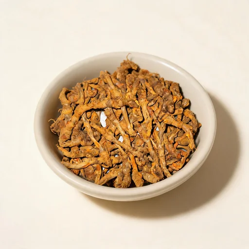 酒黄连（雅连）药材示意图