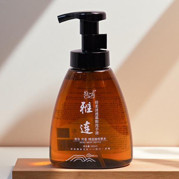 雅连倍柔清透慕斯洗手液产品包装